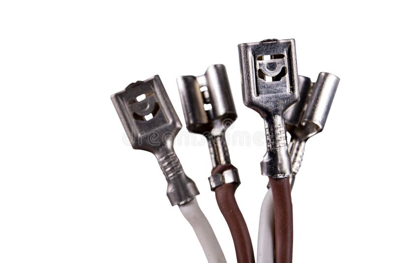 Metal Connectors Mounted on the Ends of the Cables. Accessories Used in