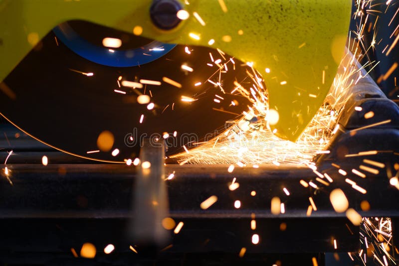 Metal cutting royalty free stock photography