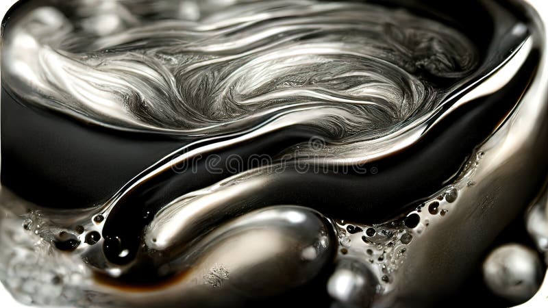 fondo de metal líquido. ola de textura de metal fundido. textura de mármol  formada mezclando la