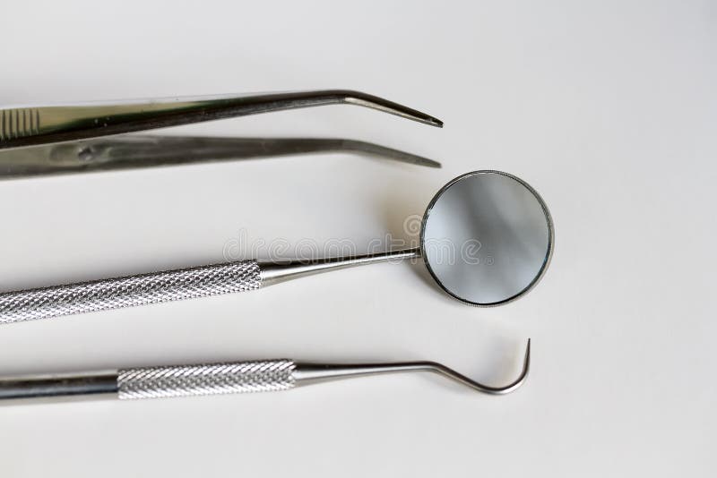 Metal Dental Tools on Background Stock Photo Image of instrument