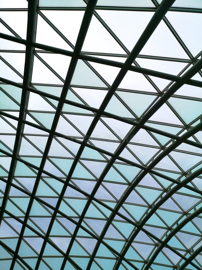 Metal Dome in the Building As an Abstract Background. Stock Image