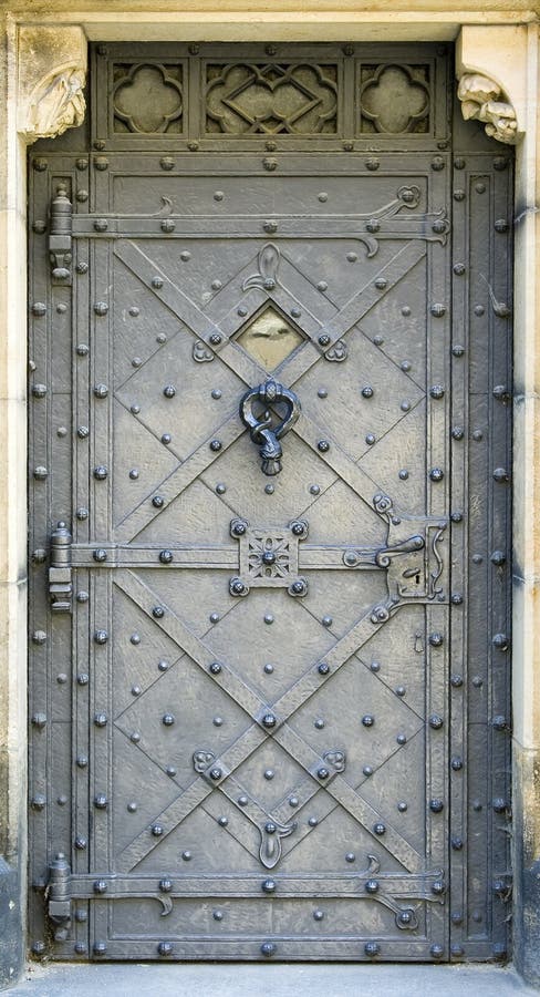 Metal door royalty free stock images