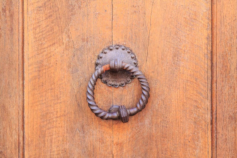 Metal door knocker stock image. Image of handle, doorknocker 32892647