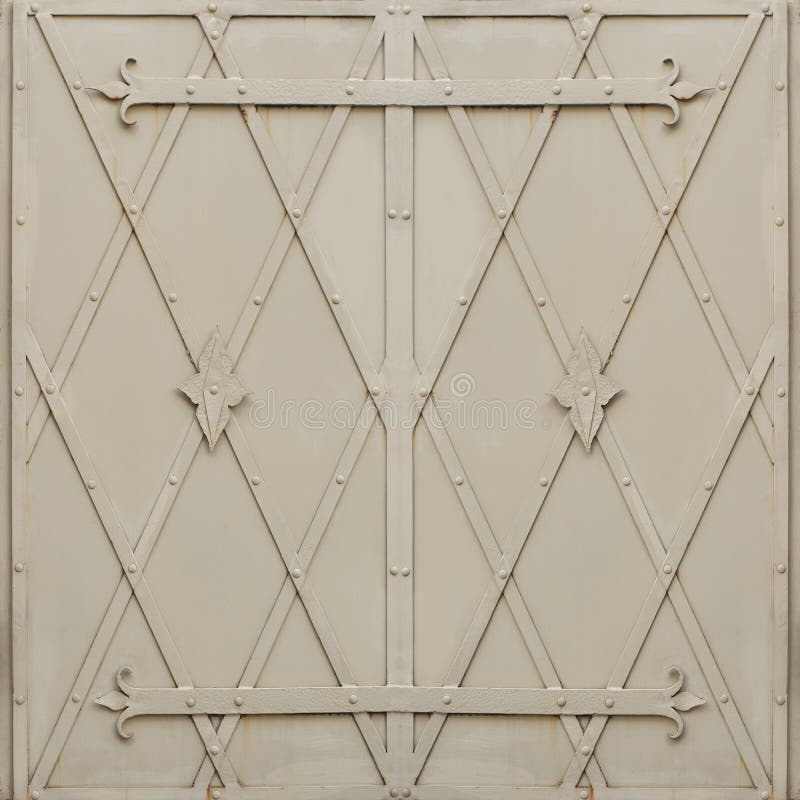 Metal Doors Painted In Gray. Elements Stock Image Image of entrance 119937649