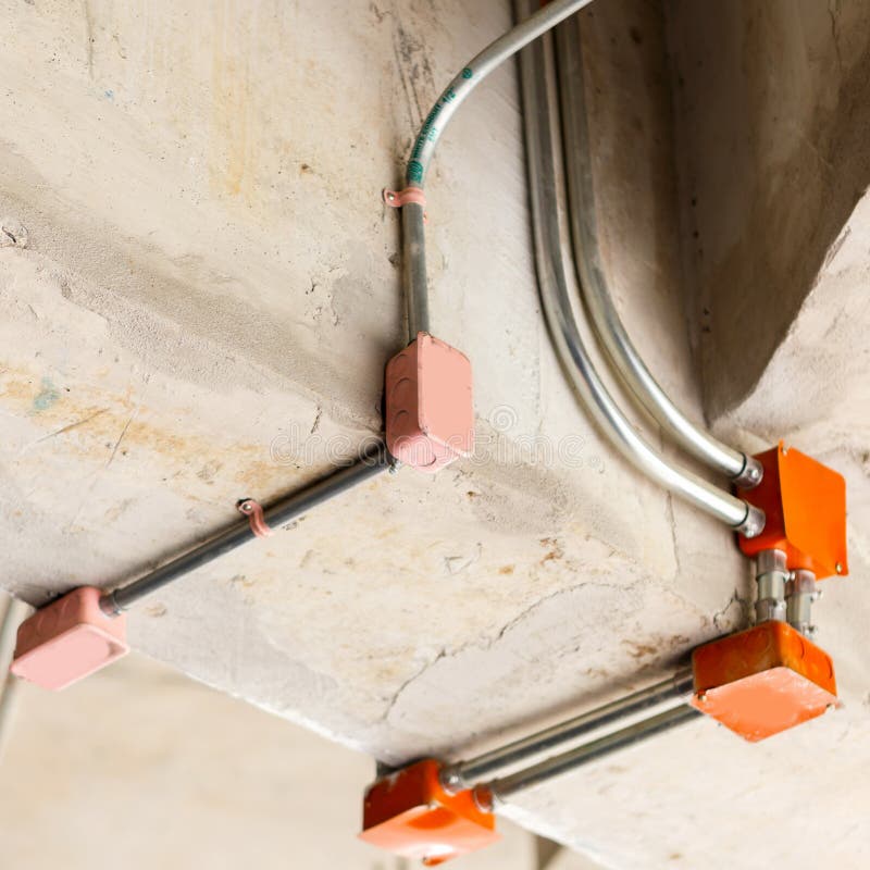 PVC Electric pipe stock image. Image of equipment, site 97880953