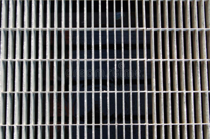 Metal Grate with black showing through. Metal Grate with black showing through