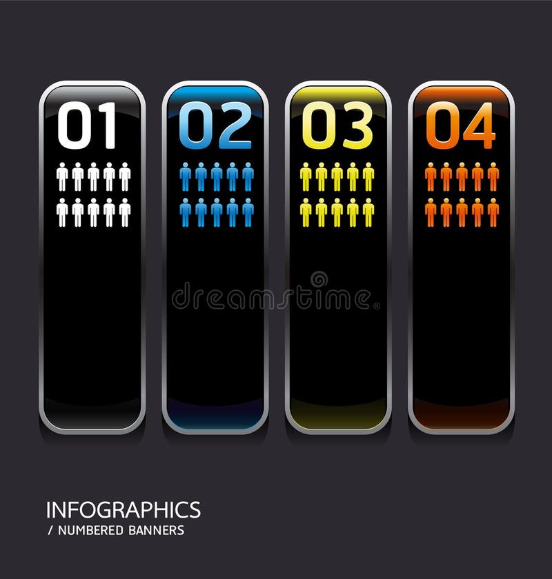 Metal frame and color Glass button. Vector illustration. royalty free illustration