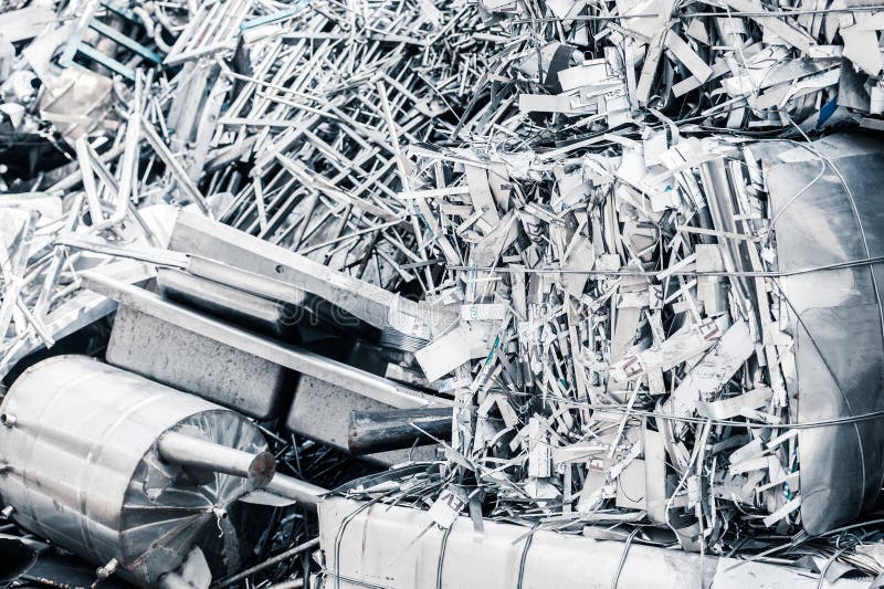 Metal Garbage stock image. Image of recycle, grey, metallic 52872807