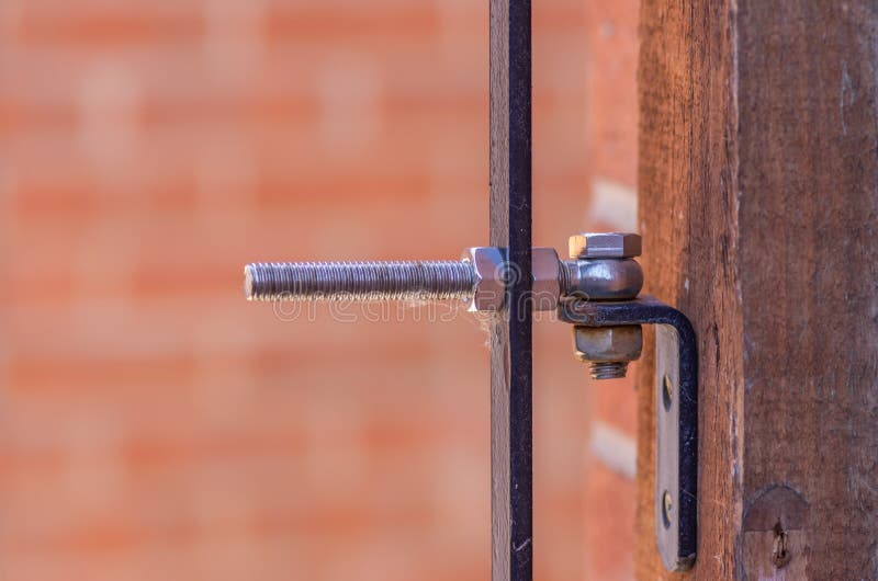Metal Gate Hinge and Ironwork Stock Photo Image of entrance, close