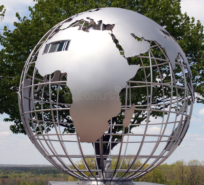 Metal globe royalty free stock photo