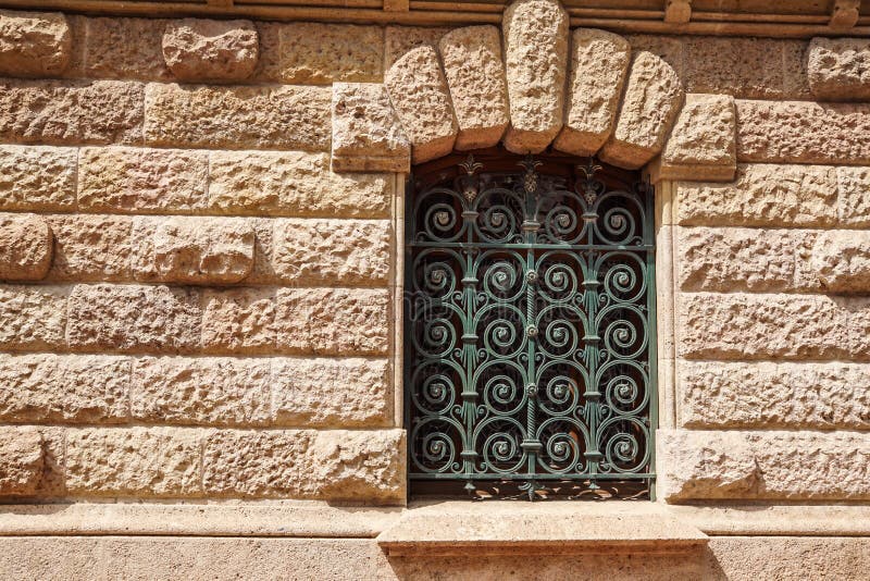 Metal Grid for Window. Security Bars. House Window Iron Security Bars