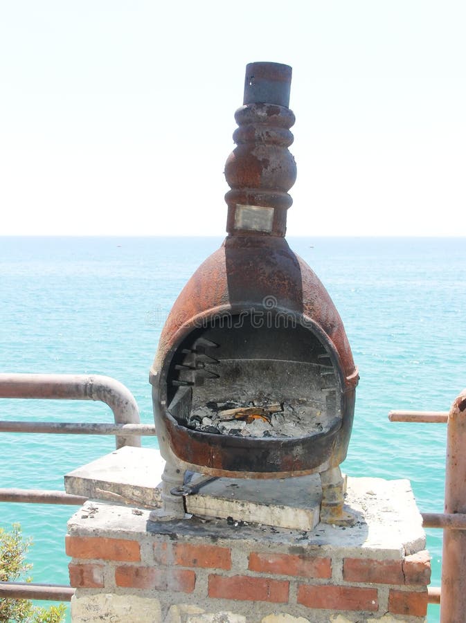 Metal Grill for Frying with Coal Stock Photo Image of cuisine, burn