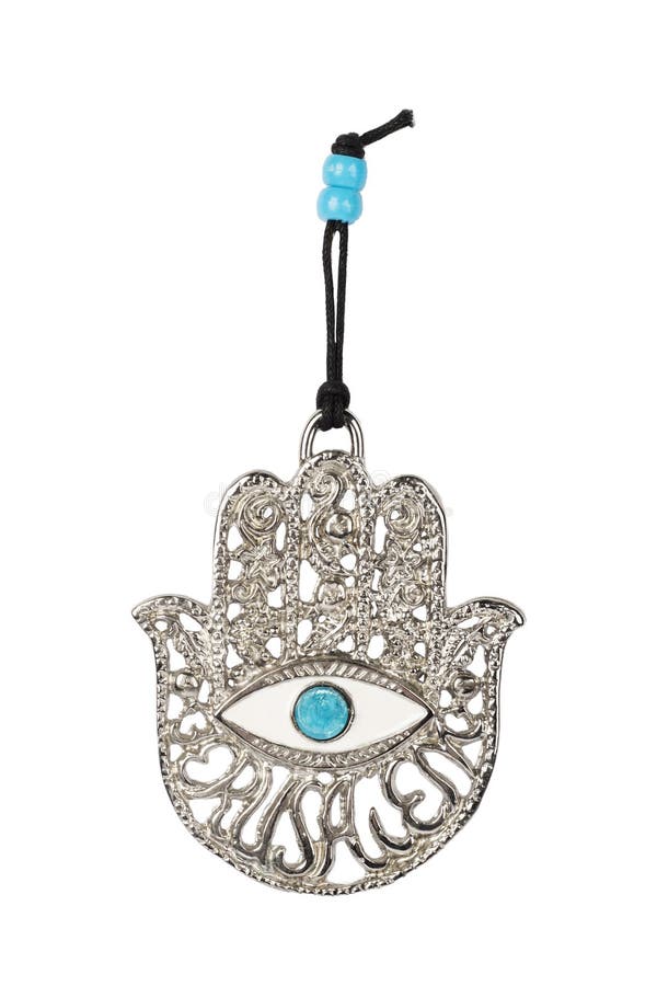 Metal Hamsa for Blessing Isolated on White Background. Stock Photo ...