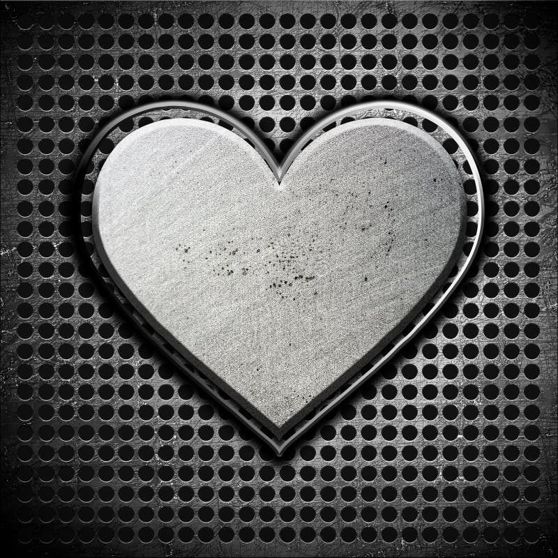 Metal Heart Stock Photos Image 23155523