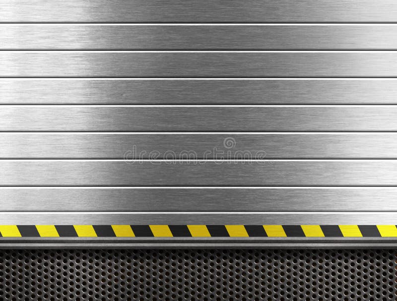 Metal industrial background with hazard stripes royalty free stock image Metal industrial background with hazard stripes royalty free stock image