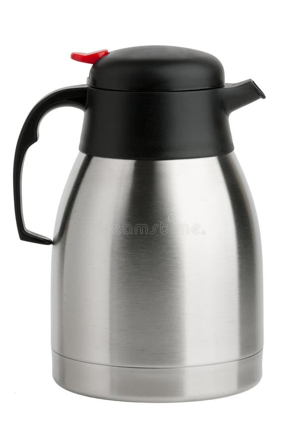 Old teakettle and thermos stock image. Image of heat, ancient 7490383