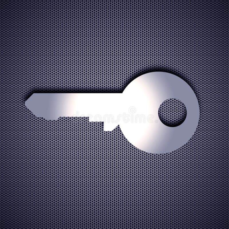 Metal key stock illustration. Illustration of metal, steel 17236301