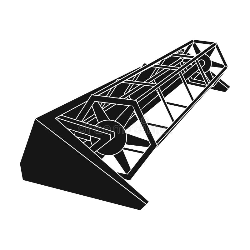 Metal l'attachement au tracteur pour les machines agricoles modernes de récolte Icône simple de machines agricoles dedans illustration libre de droits Metal l'attachement au tracteur pour les machines agricoles modernes de récolte Icône simple de machines agricoles dedans illustration libre de droits