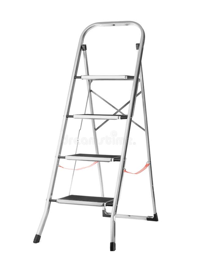 Metal Ladder Leading High Up in the Water Tower. Stock Photo Image of