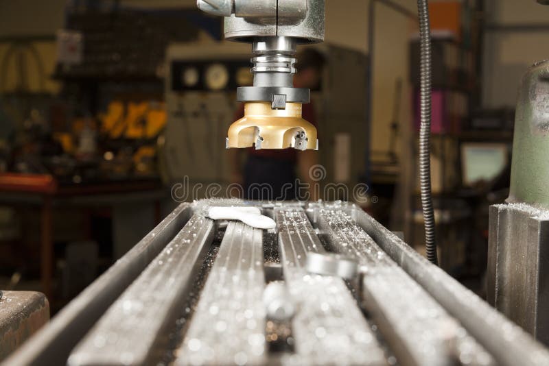 Metal lathe royalty free stock photo