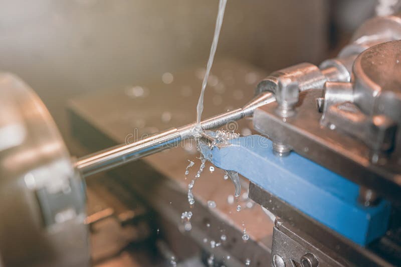 Metal Lathe, Lathe Machine Metalworking in Stock Image Image