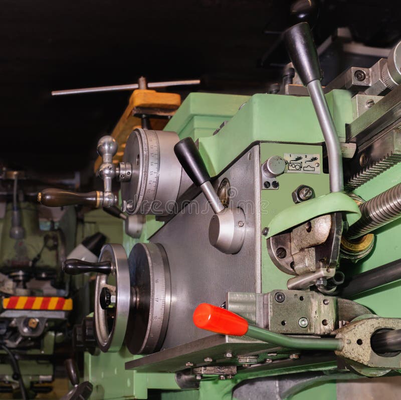 Old Lathe at Work Metal Machining Stock Photo Image of accuracy, installation 216554188