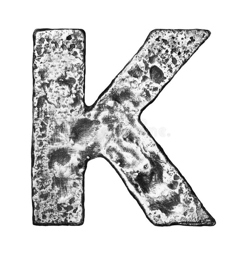 Metal Chrome Letter K Black Stock Photos Free & RoyaltyFree Stock