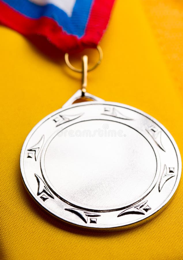 Metal medal stock image. Image of white, reward, blue 27349825