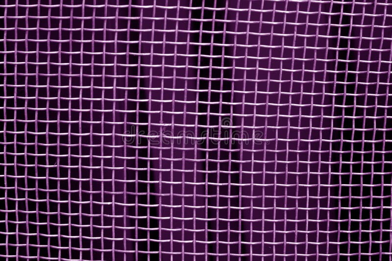 Metal Mesh Grid Pattern in Purple Tone. Stock Photo Image of blank