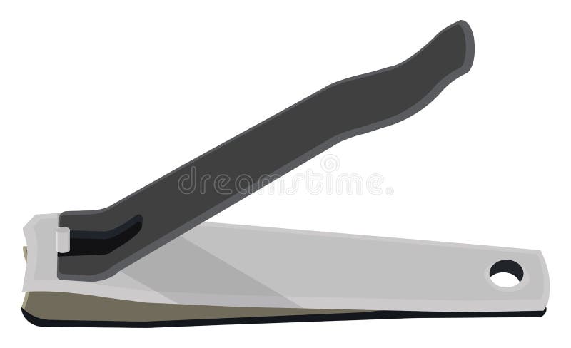 Metal nail clip, icon stock vector. Illustration of isolated - 262388965