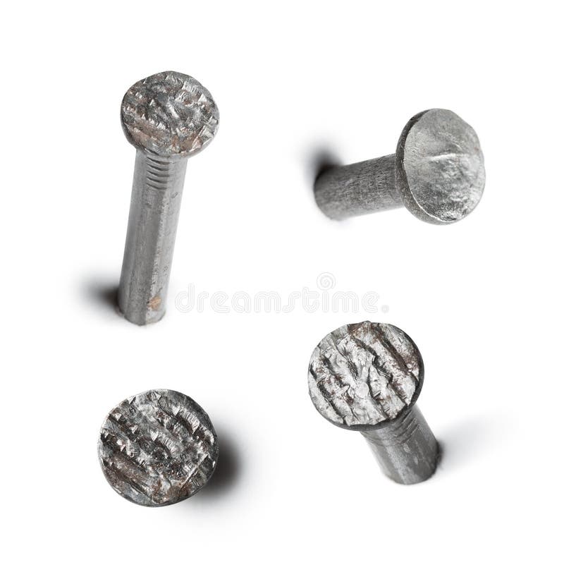 Metal nail head set stock photo. Image of repair, gray 27990620