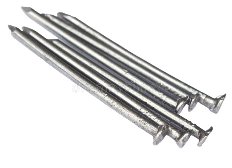 Metal nails royalty free stock photography