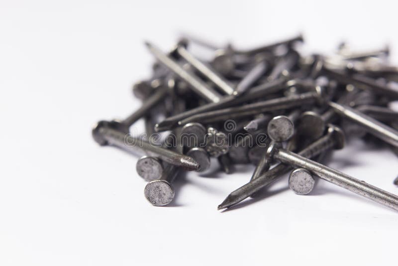 Metal nails set stock image. Image of metal, abstract 89553511