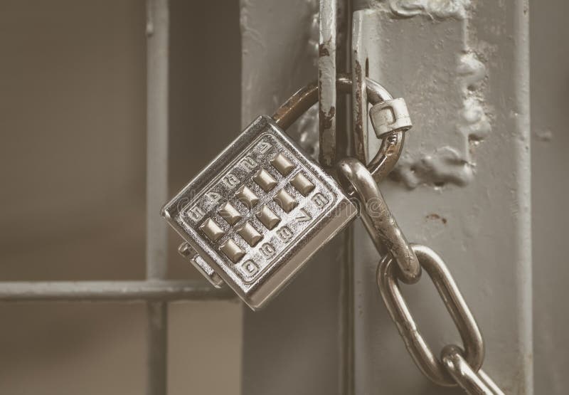 Metal Padlock Pin Keypad Numbers Stock Photos Free & RoyaltyFree