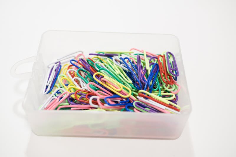 Metal Paper Clip stock photo. Image of papers, colours 50177194