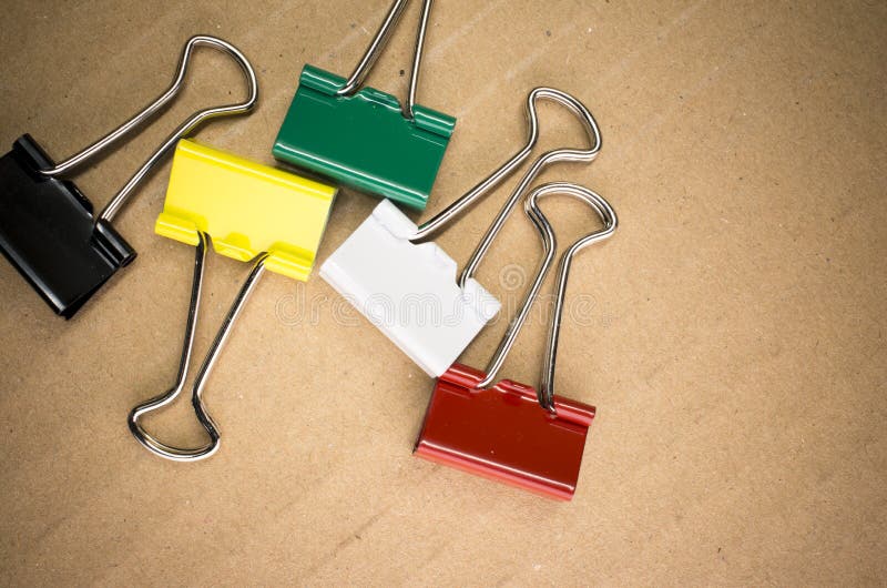 Metal paper clips stock photo. Image of clamps, tools 45799802