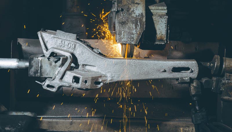 Metal part processing royalty free stock photos