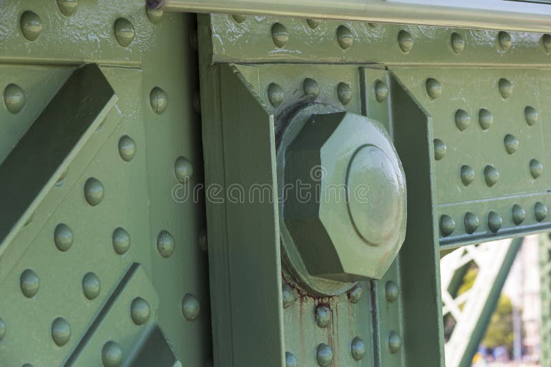 Metal Parts of the Rivet Joints and Bolts Stock Photo Image of cast