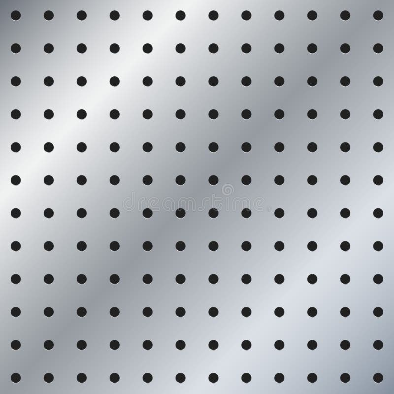 Material de fondo de textura perforada de tablero perforado con tablero de  patrón de agujeros redondos