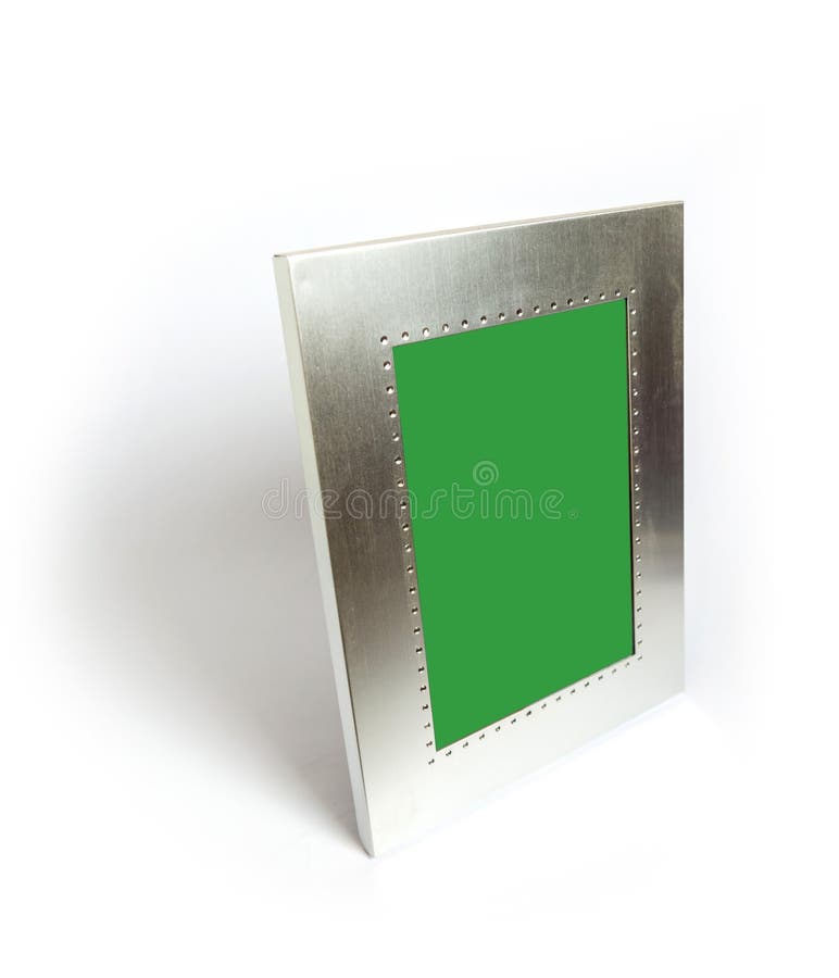 Metal picture frame stock photo. Image of empty, chrome 28672924