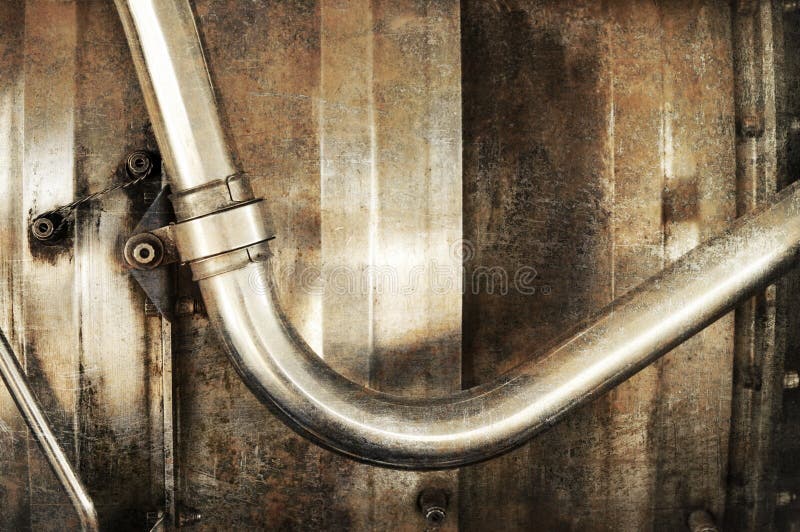 Metal pipe stock image