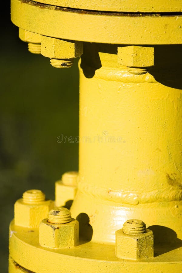 Metal pipe junction royalty free stock photography