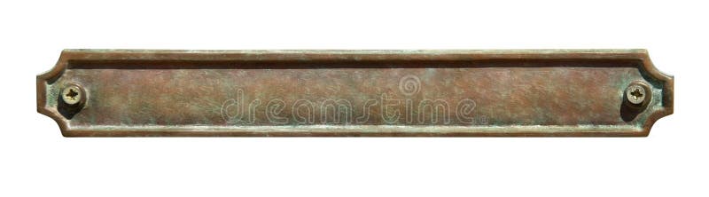 Metal plaque