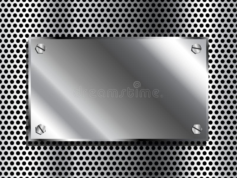 Metal Plaque With Bolts Isolated On White As Background Stock Photo,  Picture and Royalty Free Image. Image 81017643.