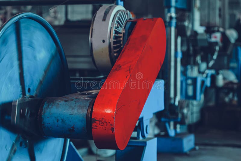 Metal Production Equipment at the Cable Plant Stock Image Image of