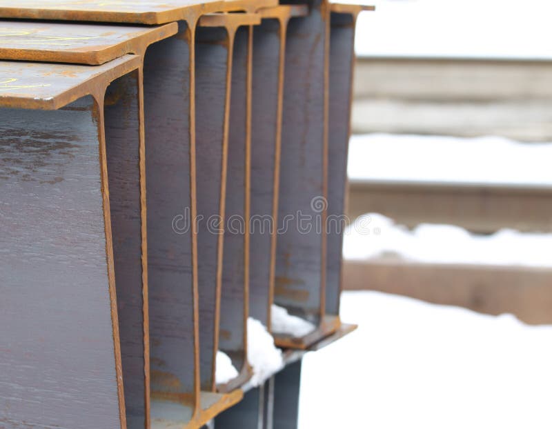 Metal profile beam royalty free stock image