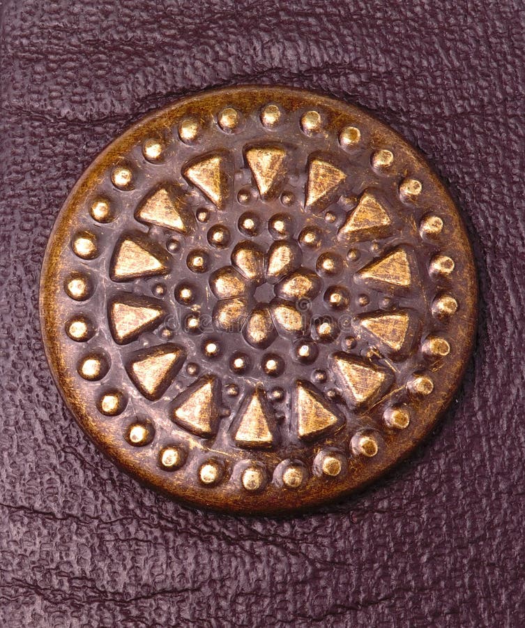 Metal Rivet on the Leather Surface Stock Image Image of retro, people