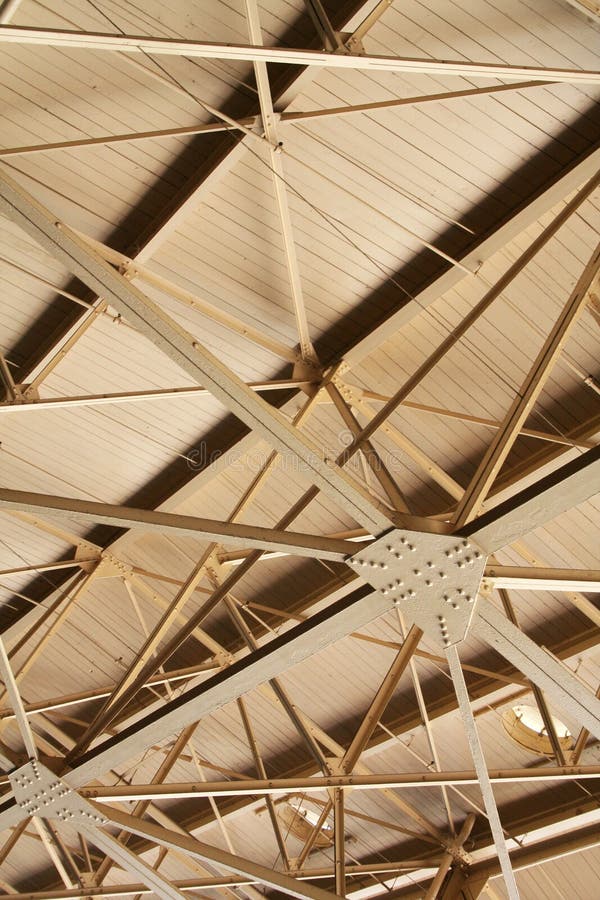 Metal Roof Ceiling stock image. Image of arena, pattern 1894777