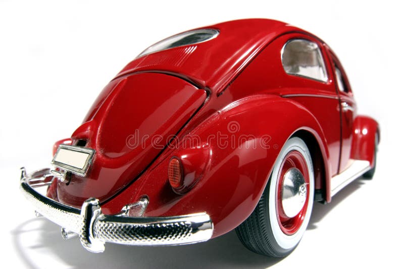 Metallo modello in scala di 1, 000, 000 th VW Beetle costruire nel 1955.
