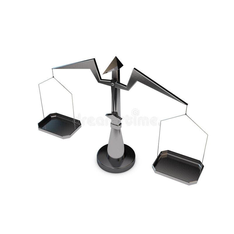 Metal Scales in Form of Abstract Bird. Isolated on White Stock